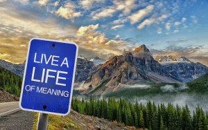 LIVE A LIFE OF MEANING SLIDE