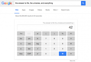 Google Hacks the answer to life, the universe, and everything