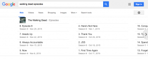 Google hacks walking dead episodes