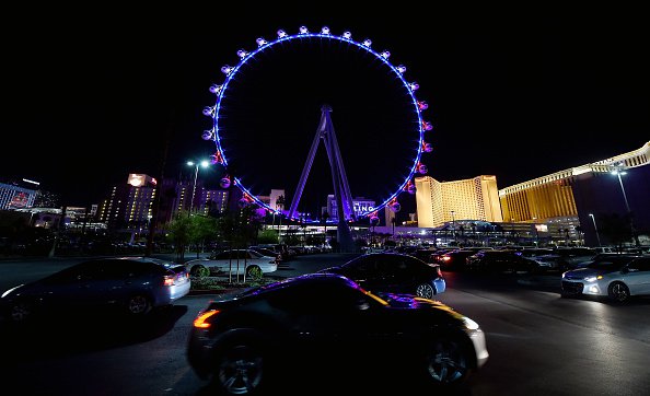 The High Roller at The LINQ Promenade in Las Vegas, U.S.A. Paris Colors