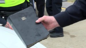 Bible found in a car fire