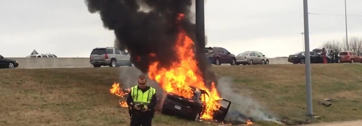 Major Car Fire in Memphis